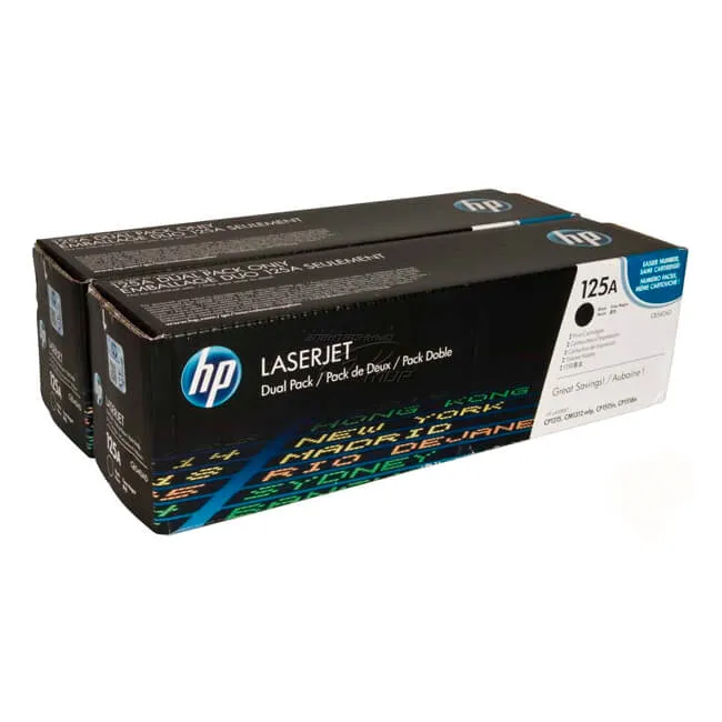 Tóner HP 125AD negro CB540AD dual pack