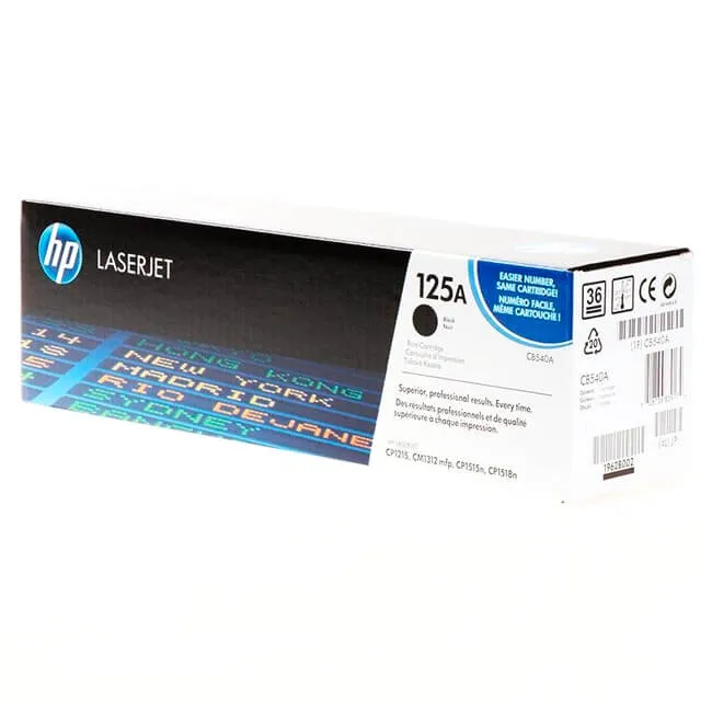 Tóner HP 125A original CB540A negro
