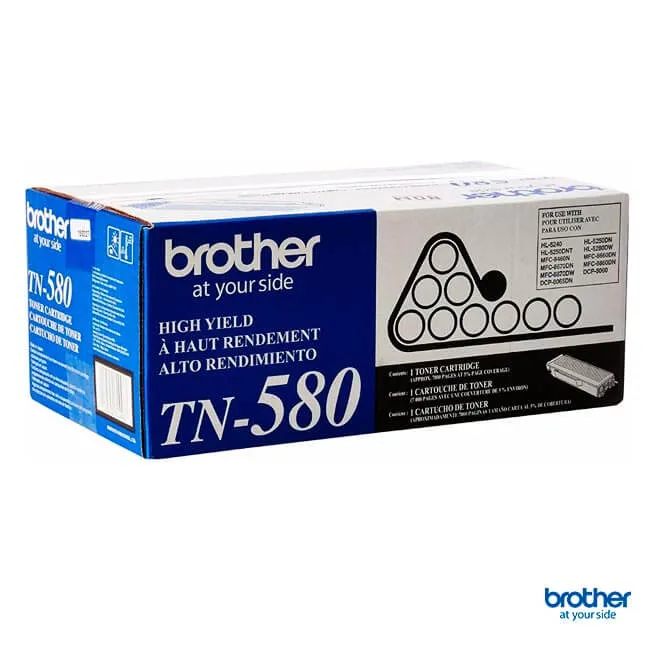 Tóner Brother TN-580 original Negro