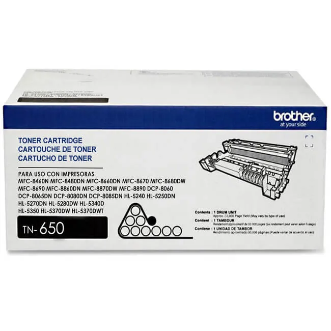 Tóner Brother TN-650 original Negro