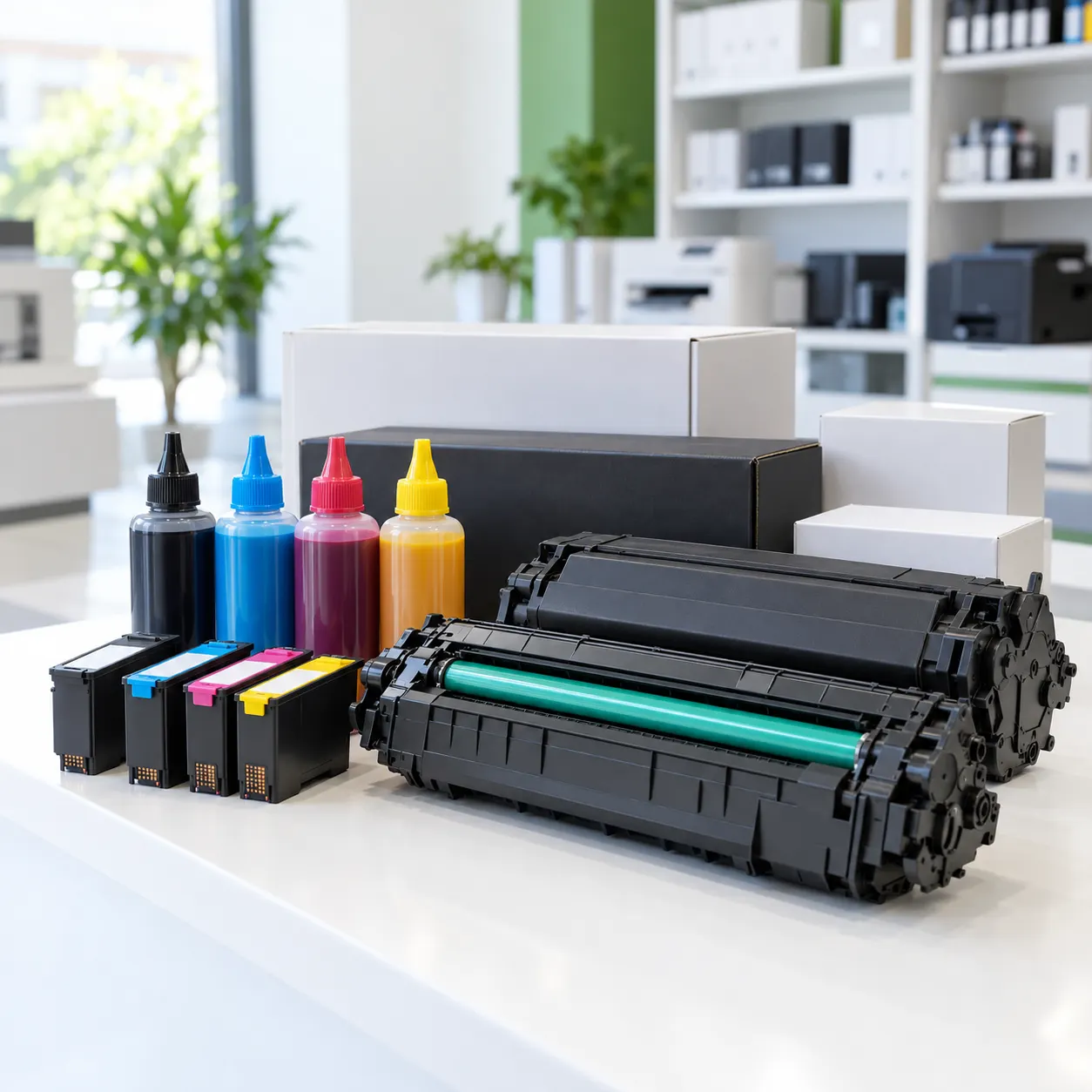 Tintas y tóner para equipos de impresión